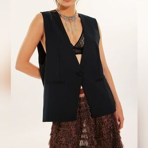 Free People Jojo Backlest Vest Size S New Without Tags